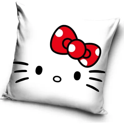 Zdjęcie produktu dla Poszewka na poduszkę Hello Kitty: Poduszka dziecięca - 40 cm x 40 cm
