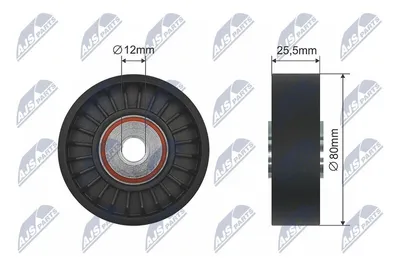 Produktbild von NTY RNK-SA-001 Spannrolle Keilrippenriemen für SAAB 9000 Schrägheck 9000