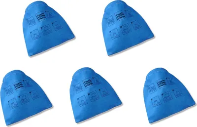 Image de Pack économique 5x filtres textiles Kallefornia K775 sac en tissu bleu pour Parkside PNTS 1300 B2 Filtre