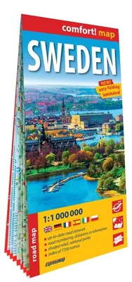 Obrázek produktu pro Szwecja (Sweden) laminowana mapa samochodowa 1:1 000 000