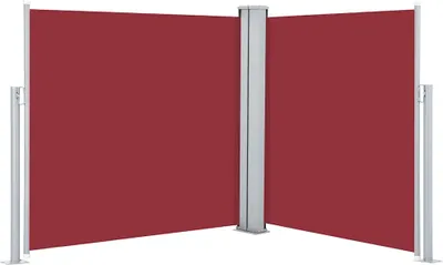 Obrázek produktu pro vidaXL Výsuvná boční markýza červená 120 x 600 cm