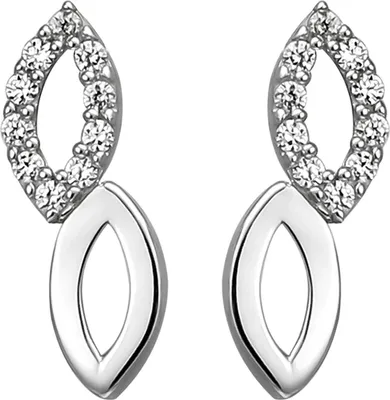 Produktbild von Ohrstecker aus 925 Silber mit 20 Zirkonia Ohrringe Silberohrringe Ohrschmuck