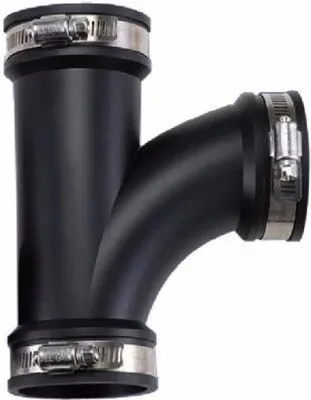 Produktbild von Flexibles Elastomer T-Stück 90° in 110 mm inkl. Spannringe