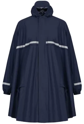 Productafbeelding van Waterdichte regenponcho met rits en mouwen