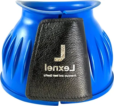 Productafbeelding van Paarden Hoefbeschermers - Overreach Boots - Hoef Bescherming - Duurzaam Rubber Ontwerp - XL - Blauw