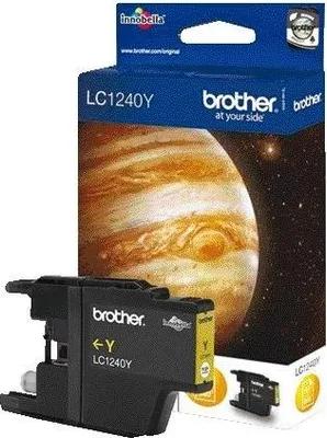 Zdjęcie produktu dla Brother LC1240YBP, Żółty, Tusz na bazie pigmentu, 1 szt., 600 stron(y), Jednopak