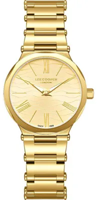 Zdjęcie produktu dla Damski zegarek na rękę LEE COOPER LC08000.130 w kolorze złotym - modny prezent.