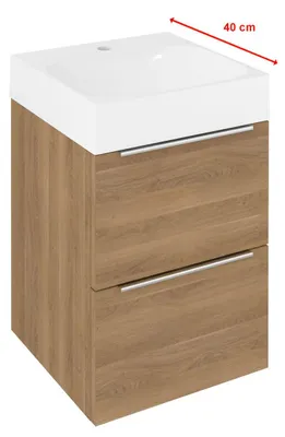 Produktbild von Sapho EMONA Unterschrank 39,4x55x39cm, Eiche cuneo