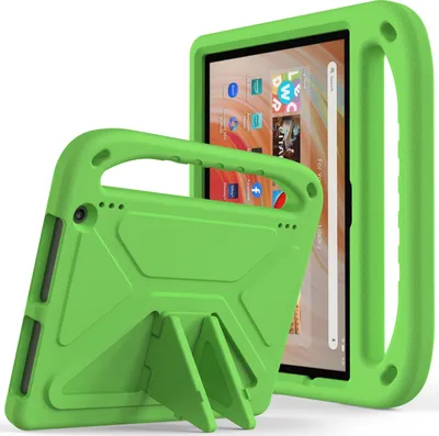 Obrázek produktu pro Ochranné pouzdro pro Amazon Fire HD 10 2023, lehké dětské pouzdro z EVA s držadlem a stojánkem Zelený