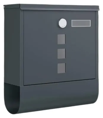 Produktbild von Abschließbarer Briefkasten - wetterfest - 30,5 x 9,5 x 33,3 cm