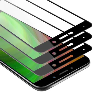 Produktbild von Cadorabo 3x Vollbild Panzer Folie für Honor 6X Schutzfolie in Schwarz Tempered Display-Schutzglas