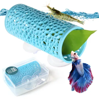Betta-Fisch-Tunnel mit Saugnäpfen, hohle Höhle, Aquarium-Deko