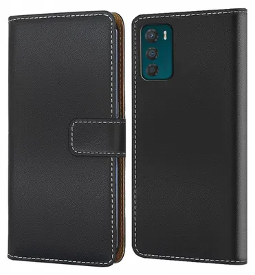 Produktbild von Handy Tasche für Motorola Moto G42 Schutzhülle Bookstyle Etui Klapphülle Wallet Flip Cover Case Schwarz