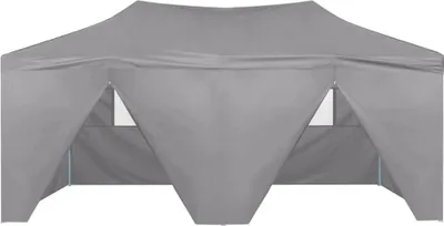 Produktbild von "im Sonderangebot"Garten-Pavillon Wasserdicht Design - Profi-Partyzelt/ Festzelt - Faltbar mit 4 Seitenwänden 3×6m Stahl Anthrazit DEMöbel 6180905