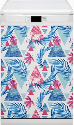 Produktbild von Magnetmatte Geschirrspüle Abwaschbar Küche Magnete Dekor 45x80 cm - Verlässt Dreiecke