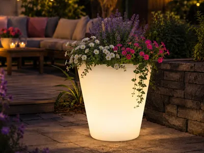 Produktbild von LED Blumenpflanzentopf Assisi klein, LED, 12V