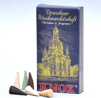 Produktbild von Dresdner Weihnachtsduft blau – Räucherkerzen 24er Mix