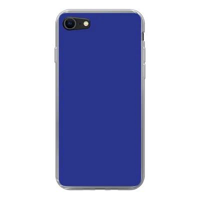 Produktbild von MuchoWow® Handyhülle Schutzhülle Hülle für iPhone 8 Blau - Einfarbig - Dunkelblau Silikon Softcase Handy Hülle - Schutzhaube