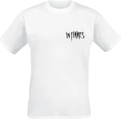 Produktbild von In Flames T-Shirt Herren Countdown weiß Band-Merch, Bands 100% Baumwolle L
