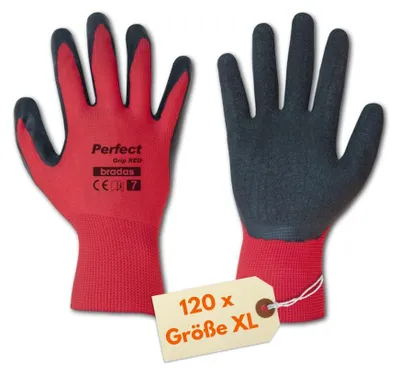 Produktbild von 120 x Arbeitshandschuhe Herren Größe XL Handschuhe Arbeit Gartenhandschuhe Damen Mechaniker Handschuhe Montage Schutzhandschuhe Sicherheitshandschuhe Latex Gr 10