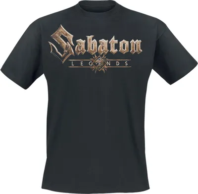Produktbild von Sabaton T-Shirt Herren Logo schwarz Band-Merch, Bands 100% Baumwolle 4XL