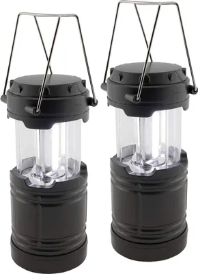 Produktbild von ChiliTec LED Camping Laterne 2 Stück Batteriebetrieb 3x AA Mignon 185x85mm Magnethalter Haken I Weisses Licht