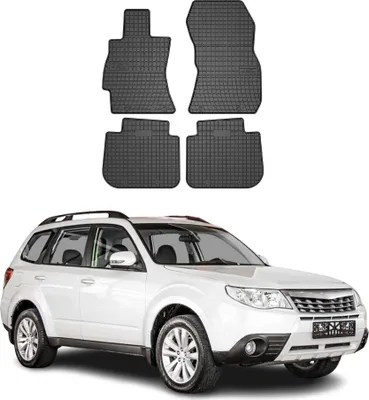 Immagine prodotto di 2008-2013 Subaru Forester tappetini in gomma nera 4 pz