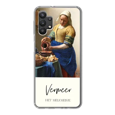 Produktbild von MuchoWow® Handyhülle Schutzhülle Hülle für Samsung Galaxy A32 5G Kunst - Milchmädchen - Vermeer Silikon Softcase Handy Hülle - Softcase