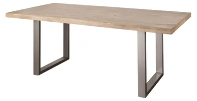 Produktbild von MASSIVMOEBEL24.DE Esstisch Mango 200x100x76 whitewash lackiert RAILWAY #306