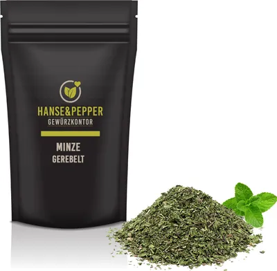 Produktbild von 500g Minze gerebelt getrocknet Minztee hoch Aromatisch in Spitzenqualität - Gourmet Serie