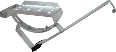 Produktbild von DAPRONA Dachtritt Set für flache Dachziegel 25cm, Dachtritte für Schornsteinfeger Silber, inkl. Montagematerial für sichere Dachbegehung