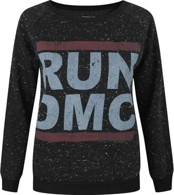 Produktbild von Dámsky sveter Amplified s logom Run-DMC, bodkovaný NS4508 (2XL) (antracitová)