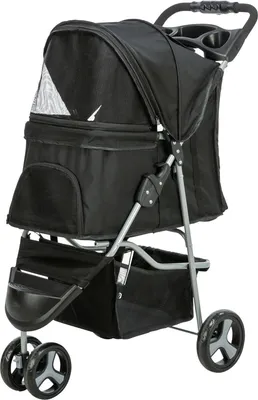 Produktbild von TRIXIE Buggy für Hunde - schwarz - 47 × 100 × 80 cm