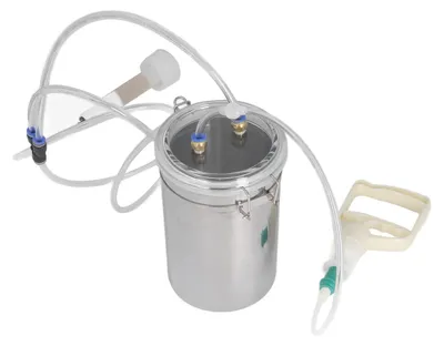 Handmelkmaschine aus Edelstahl, 2 Liter, für Ziegen