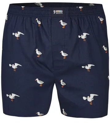 Produktbild von Happy Shorts Herren american Boxer Boxershorts Shorts Webboxer Möwe - sea gul S - M - L - XL, Farbe:Möwe - Seagul, Grösse:M