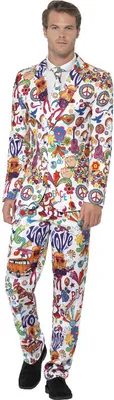 Produktbild von Groovy Anzug, Mehrfarbig, mit Jacke, Hose & Krawatte