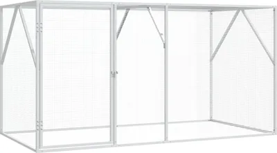Obrázok produktu pre Klietka pre vtákov Antracit 208 x 102 x 108 cm Pozinkovaná oceľ