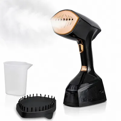 Produktbild von 2000W Dampfglätter, tragbarer Handdampfglätter,2-in-1-Faltenentferner aus Stoff, 30 Sekunden schnelles Aufheizen,360ml abnehmbarer Wassertank, Schwarz