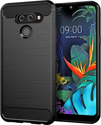 Produktbild von Schutzhülle Handyhülle für LG K50 Case Cover Carbon Optik Schwarz