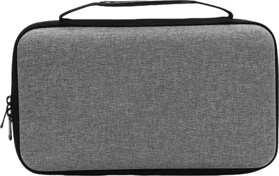 Produktbild von Reise-Sonnenbrillen-Organizer-Etui, verstellbarer Schlitz, Brillen-Hartschalen-Aufbewahrungsbox für mehrere Paare, Grau