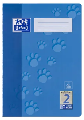Produktbild von Oxford Schulheft A4, 32 Blatt, Lineatur 2, liniert, 10 Stück