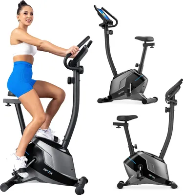 Obrázok produktu pre Gymtek® Magnetický bicykel na domáce použitie - do 135 kg - 8 úrovní odporu, 8 kg zotrvačníka - LCD displej - pre domácu posilňovňu