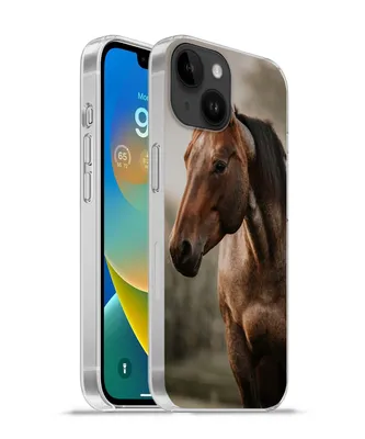 Produktbild von MuchoWow® Handyhülle Schutzhülle Hülle für Apple iPhone 14 - Softcase Pferd - Licht - Wald Silikon Softcase Handy Hülle - Mobiltelefonhülle