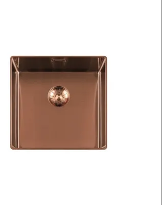 Immagine prodotto di Lavello da cucina Togo 40SL1016, in acciaio inossidabile con bordo sottile, finitura rame,