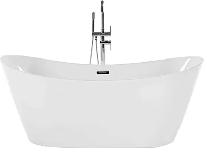 Obrázok produktu pre BELIANI Vaňa biela akrylátová 180 x 78 cm voľne stojaca pre jednu osobu moderný dizajn kúpeľňa