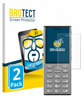 Produktbild von 2x Für Nokia 130 Music Schutzfolie BROTECT Displayschutz Display Schutz Folie Klar Transparent
