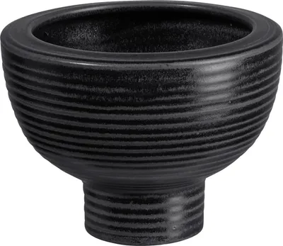Obrázek produktu pro ASA Übertopf auf Fuß, black MIDORO D. 14 cm, H. 10 cm