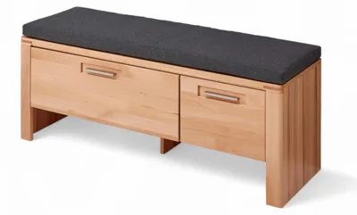 Produktbild von Nature ONE Schuhbank Sitzbank Kernbuche Teilmassiv 120 x 48 x 40 cm (B/H/T)