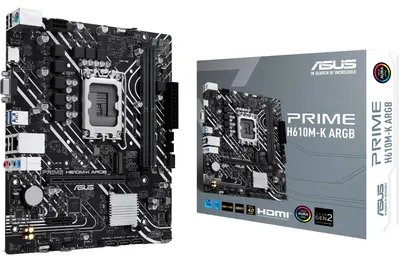 Image de ASUS PRIME H610M-K ARGB               (INTEL,1700,DDR5,mATX)