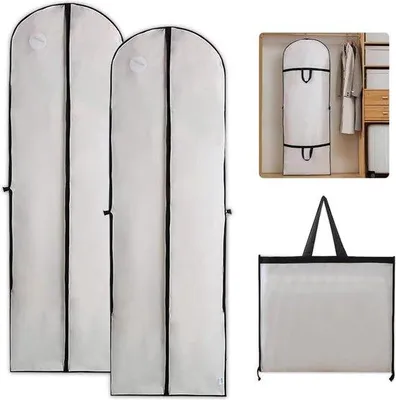 Productafbeelding van Famanu kledinghoes, stofbestendige hoes - Extra lang, 180 x 60 cm